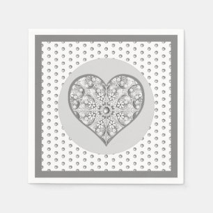 Keramik Grau Serviette