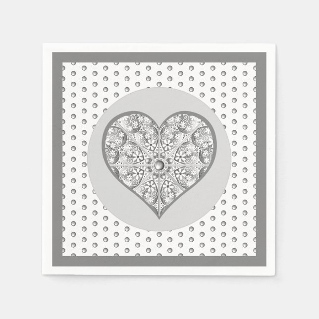 Keramik Grau Serviette (Vorderseite)
