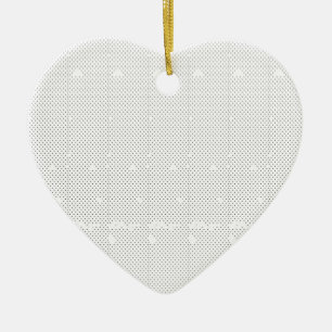 Keramik-Herz-Ornament Elegantes Weihnachtssouven Keramik Ornament
