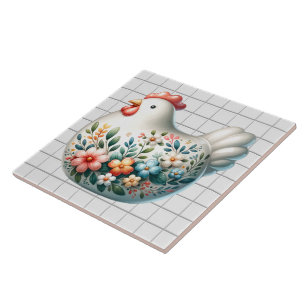 Keramik Huhn Fliese