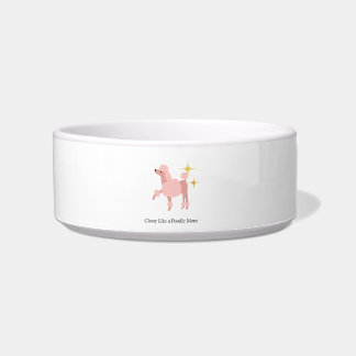 Keramik-Hundefutter-Schale 'Elegant wie eine Pudel Napf