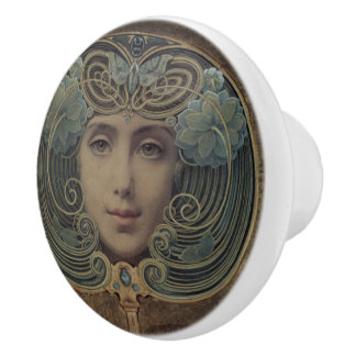Keramik im Jugendstil Keramikknauf