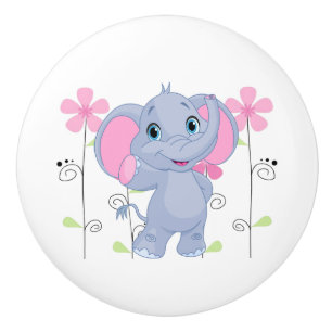 Keramik Kabinett Knob-Elephant Keramikknauf