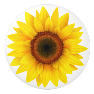 Keramik Kabinett Knob-Sunflower Keramikknauf