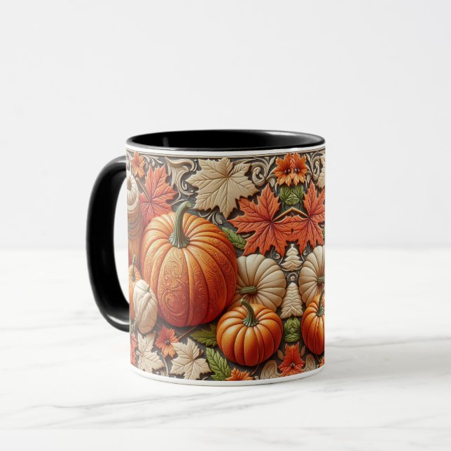 Keramik Kaffee für die Herbstsaison Tasse (Vorderseite Links)