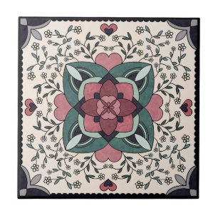 Keramik, klein (4,25" x 4,25") fliese