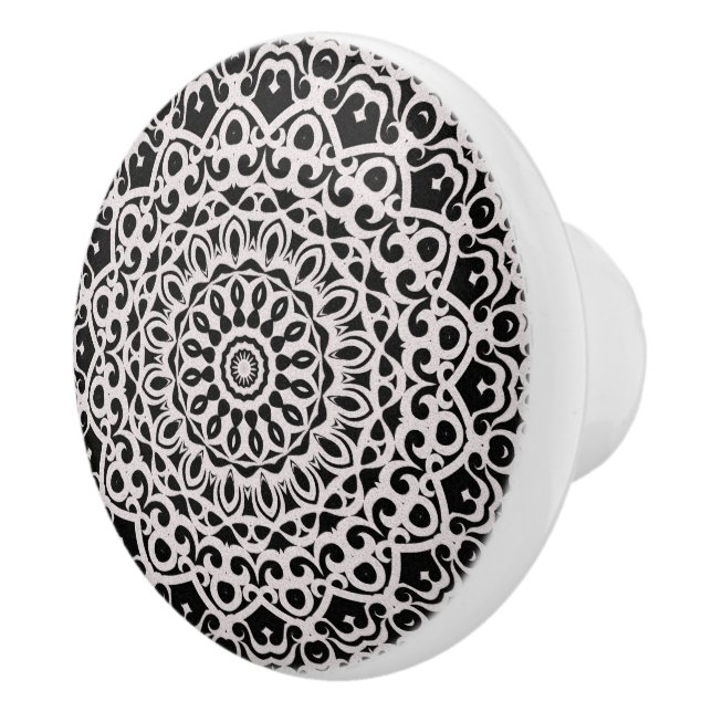 Keramik Knob Tribal Mandala G385 Keramikknauf (Rechts)