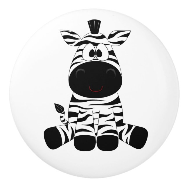 Keramik Knob/Zebra Keramikknauf (Vorderseite)