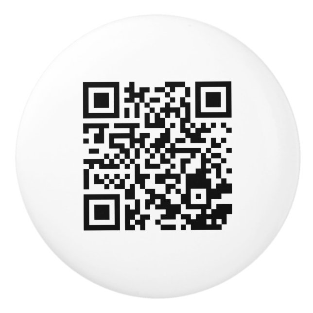 Keramik Knock mit einzigartigem QR-Codedesign Keramikknauf (Vorderseite)