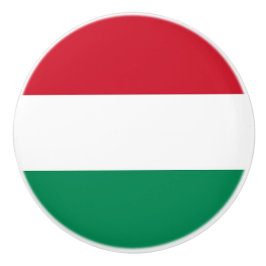 Keramik knöpfen mit ungarischer Flagge Keramikknauf