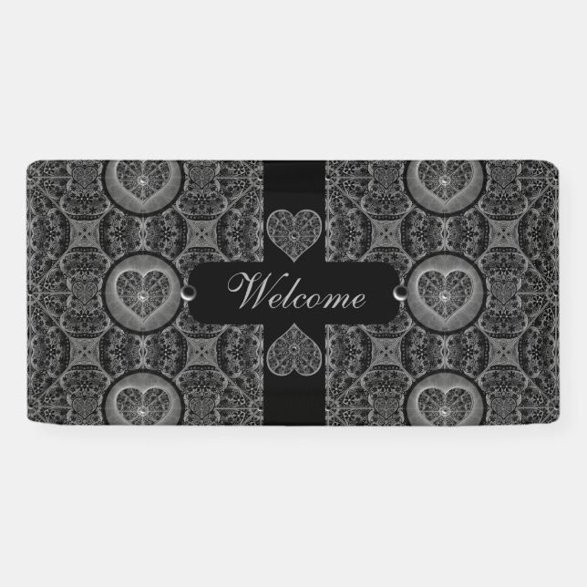 Keramik Lace Black Banner (Horizontal)