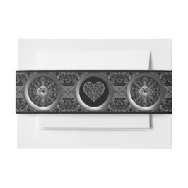 Keramik Lace Black Einladungsbanderole