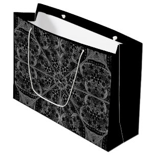 Keramik Lace Black Große Geschenktüte