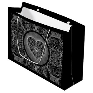 Keramik Lace Black Große Geschenktüte