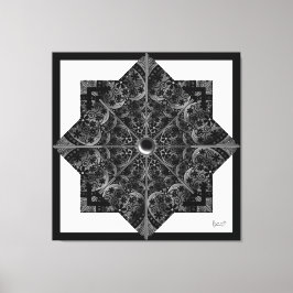 Keramik Lace Black Leinwanddruck