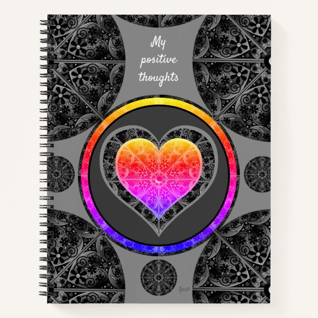 Keramik Lace Black Notizbuch (Vorderseite)