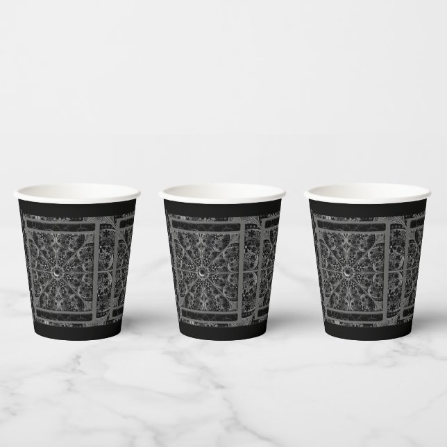 Keramik Lace Black Pappbecher (Multi)