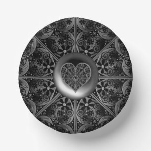 Keramik Lace Black Pappteller