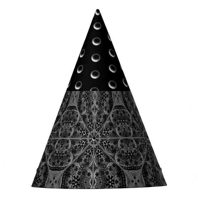 Keramik Lace Black Partyhütchen (Vorderseite)