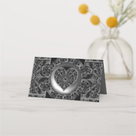 Keramik Lace Black Platzkarte