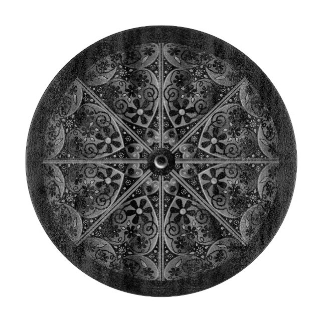 Keramik Lace Black Schneidebrett (Vorderseite)