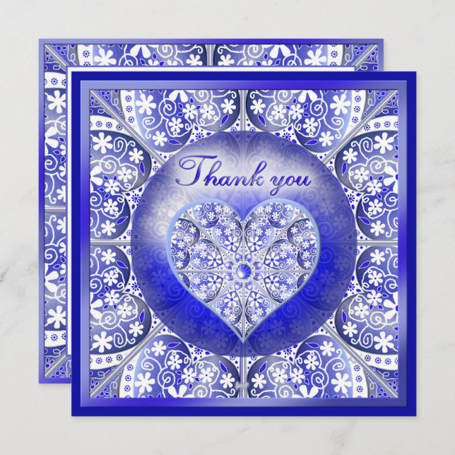 Keramik Lace Blue of Greece (Vorne/Hinten)