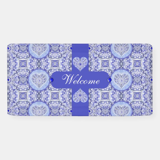Keramik lace Blue of Greece Banner (Horizontal)