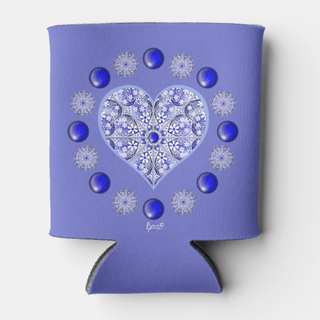 Keramik Lace Blue of Greece Dosenkühler (Vorderseite)