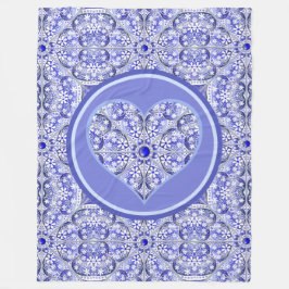 Keramik lace Blue of Greece Fleecedecke