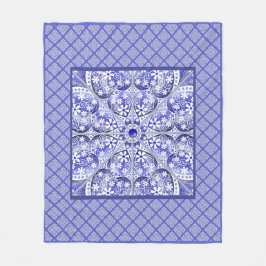 Keramik Lace Blue of Greece Fleecedecke