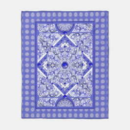 Keramik Lace Blue of Greece Fleecedecke
