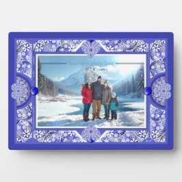 Keramik lace Blue of Greece Fotoplatte