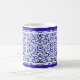Keramik Lace Blue of Greece Kaffeetasse