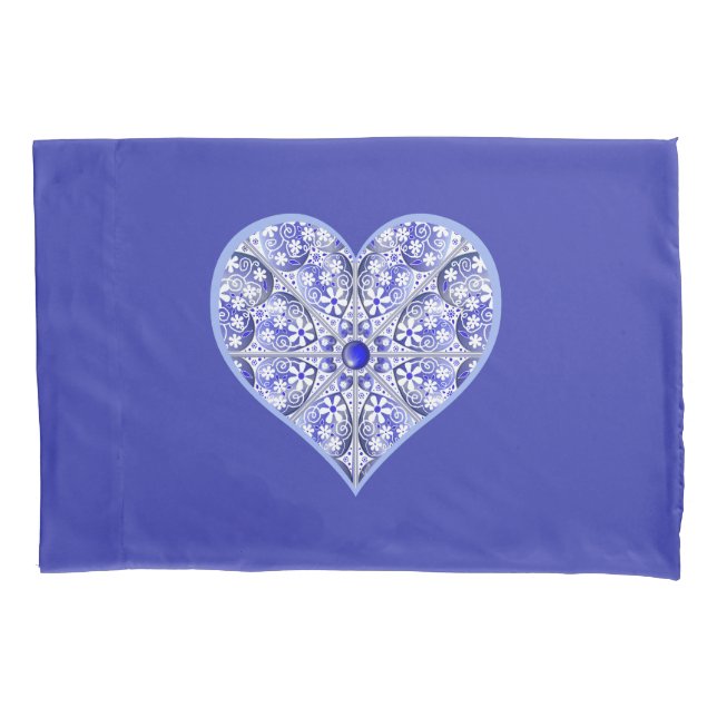 Keramik Lace Blue of Greece Kissenbezug (Vorderseite)