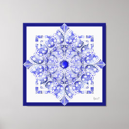 Keramik Lace Blue of Greece Leinwanddruck