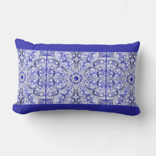 Keramik lace Blue of Greece Lendenkissen