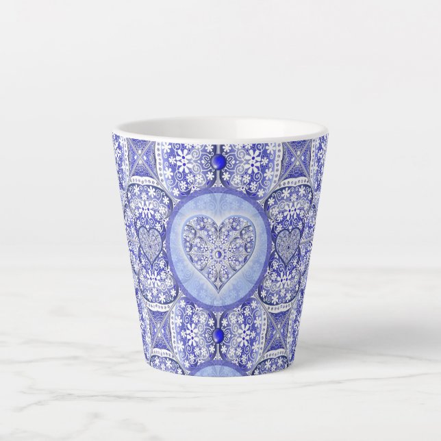 Keramik lace Blue of Greece Milchtasse (Vorderseite)