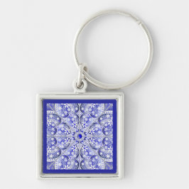 Keramik Lace Blue of Greece Schlüsselanhänger