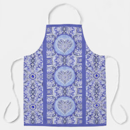 Keramik lace Blue of Greece Schürze