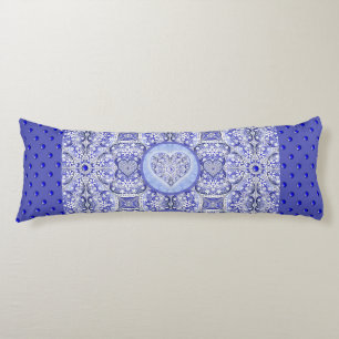 Keramik Lace Blue of Greece Seitenschläferkissen
