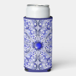 Keramik lace Blue of Greece Selters Dosenkühler