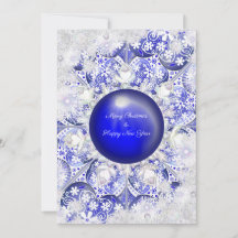 Keramik Lace Blue of Greece & Snowflake