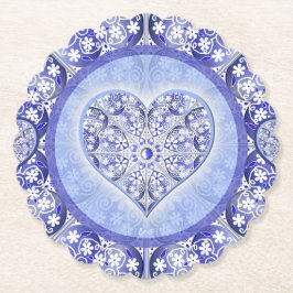 Keramik Lace Blue of Greece Untersetzer