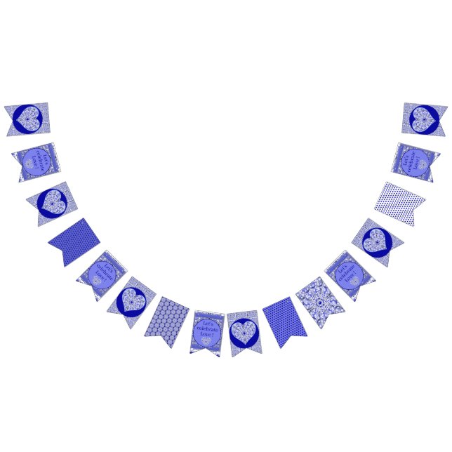 Keramik Lace Blue of Greece Wimpelkette (Alle)