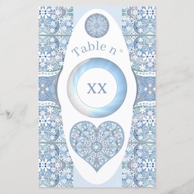 Keramik Lace Light Blue (Rückseite)