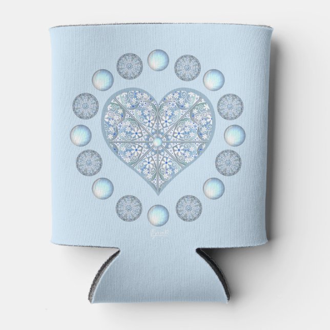 Keramik Lace Light Blue Dosenkühler (Vorderseite)
