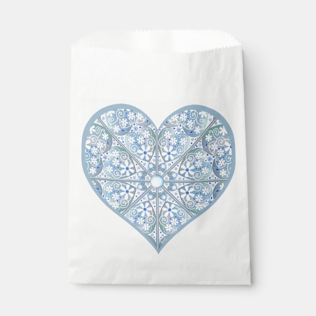 Keramik Lace Light Blue Geschenktütchen (Vorderseite)