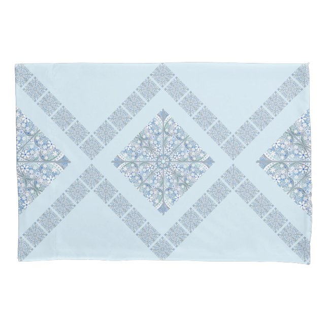 Keramik Lace Light Blue Kissenbezug (Vorderseite)