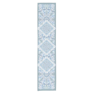 Keramik Lace Light Blue Kurzer Tischläufer