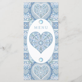 Keramik Lace Light Blue Menükarte